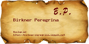 Birkner Peregrina névjegykártya